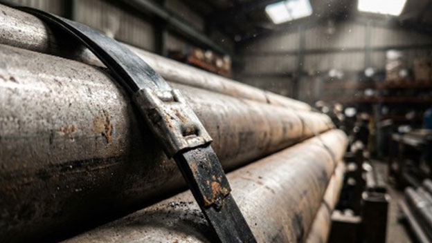 تسمه فلزی زنگ زده