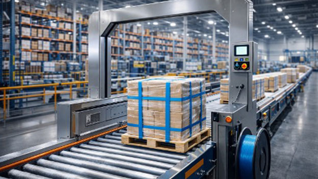 تسمه کش اتوماتیک در خط تولید