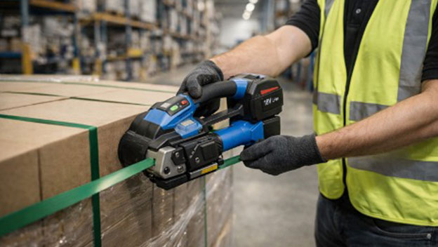 کاربر در حال استفاده از تسمه کش شارژی