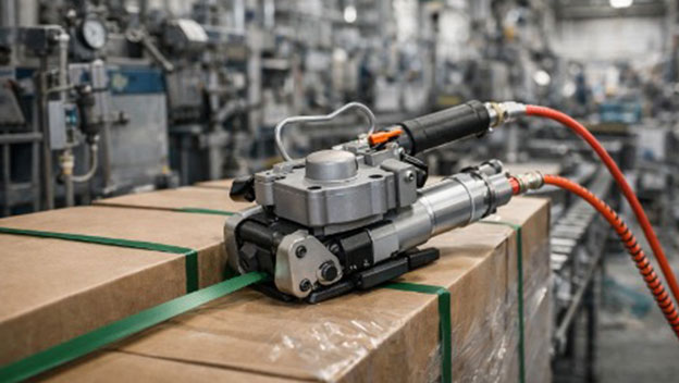 تسمه کش بادی روی بسته بندی